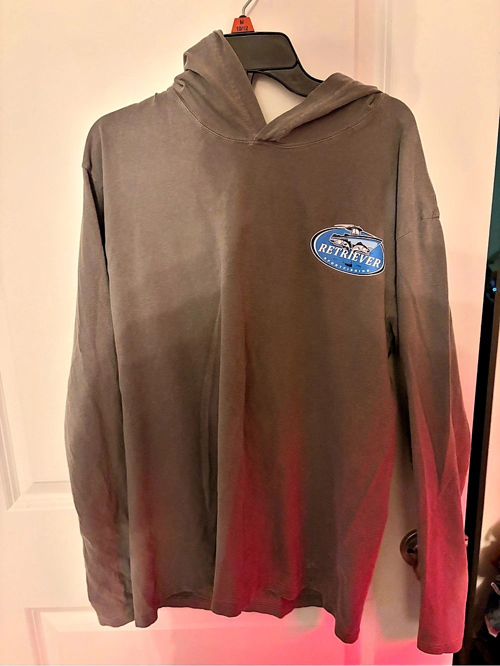 Comfort Colors Retriever Fishing Graphic Hoodie Medium